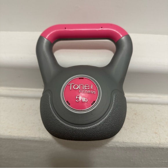 Tone Fitness 5 lb Kettlebell - Pink - Picture 6 of 9